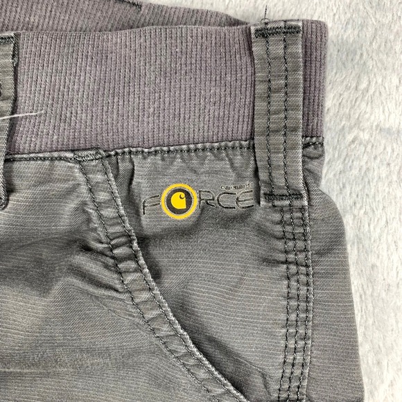 Carhartt Force Cargo Shorts Women's 2 Gray Relaxed Fit Ripstop Utility Pockets - Picture 2 of 11